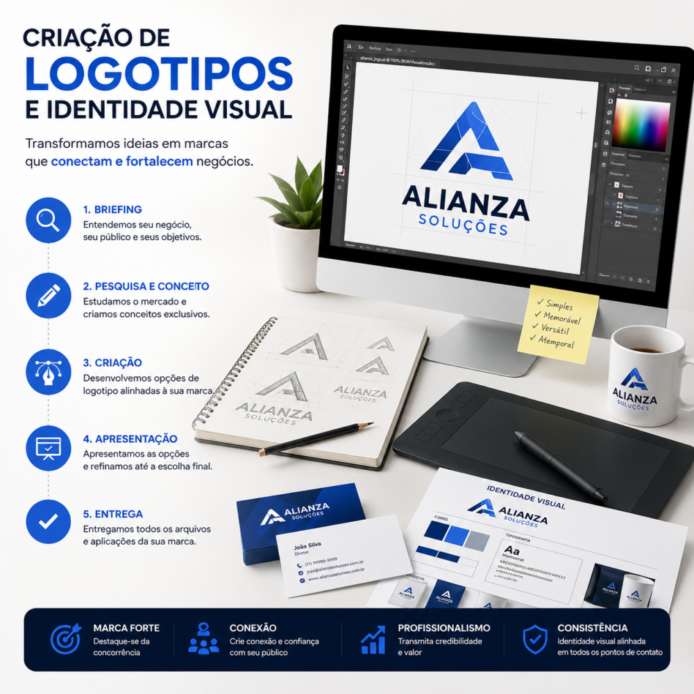 Criação de Logotipos e Identidade Visual